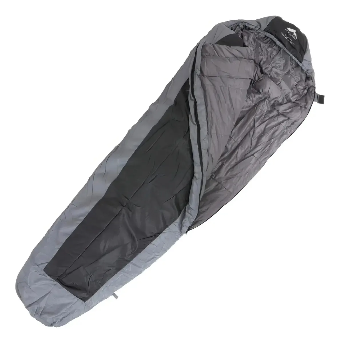Saco De Dormir Preto Com Cinza Super Pluma Gelo