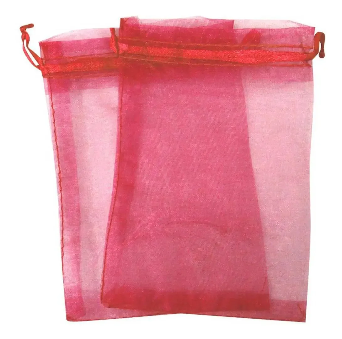 Saco De Organza Rosa Bebe 15x18cm