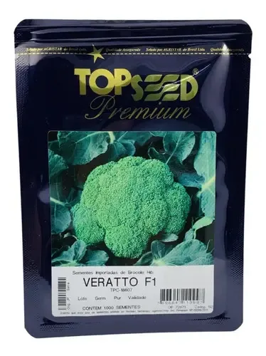 Sementes De Brócoli Híbrido Veratto F1 - 1.000 Sementes