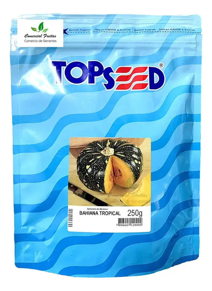 Sementes De Abóbora Topseed Hortaliça Pacote 250g Vigorosa e Resistente