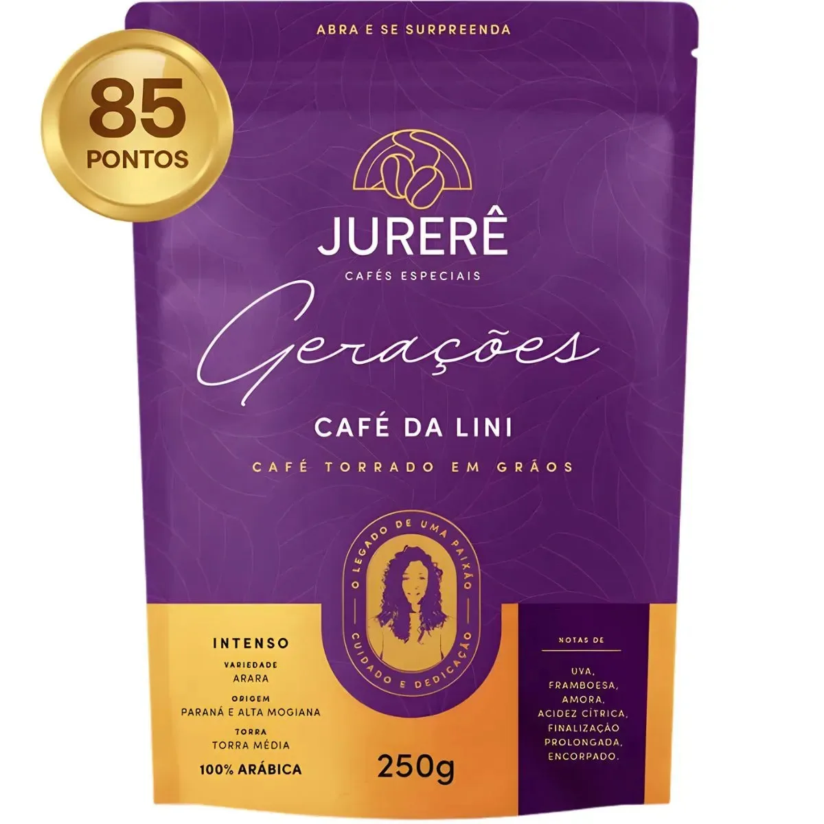 Café Especial Jurerê Da Lini Torrado Em Grãos 250g