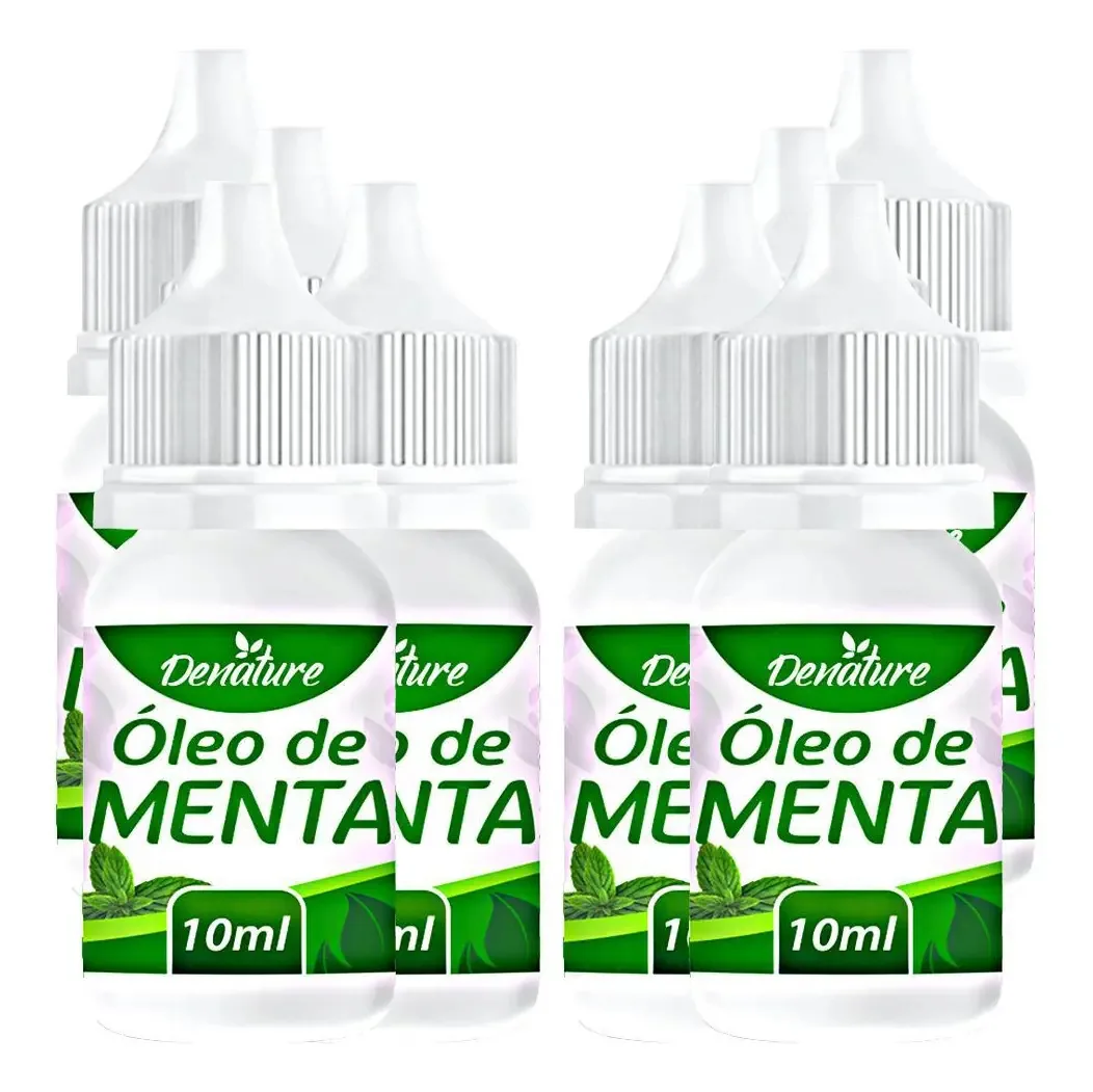 Kit 8 Óleos De Menta 10ml Denature - Mau Hábito