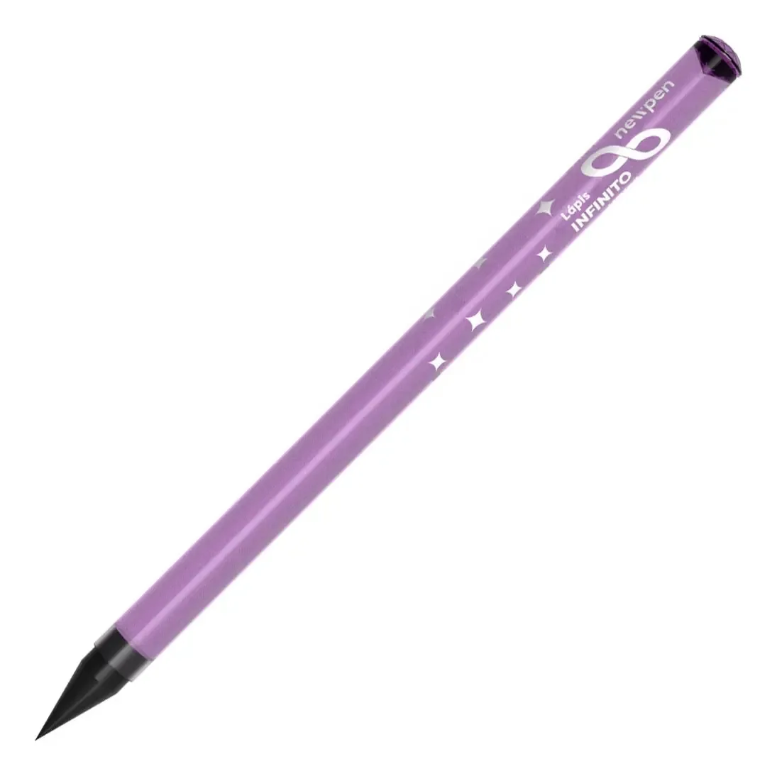 Lápis Infinito Diamante Newpen Marcação Roxo