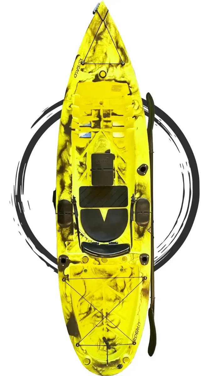Caiaque De Pesca Robalo Std Caiaker Cor Amarelo