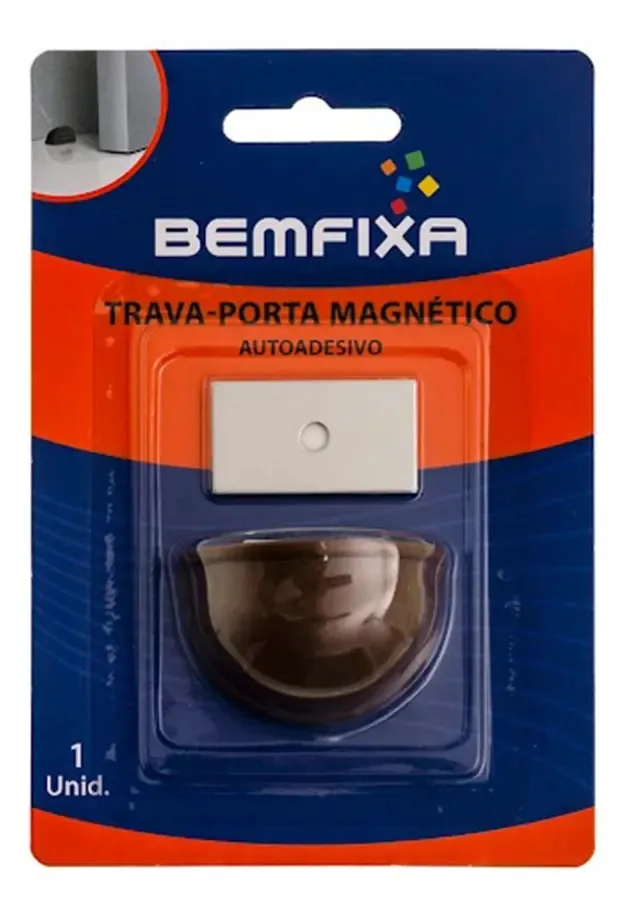 Trava Porta Magnetic Marrom .