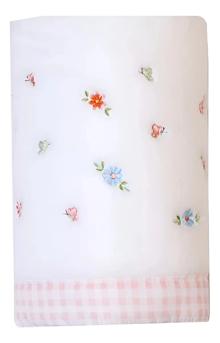 Cobertor Papi Bordados Floralzinho 1.1m X 90cm Cor Branco Animais