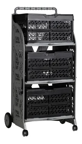 Carrinho De Compras 3v Aac Cor Preto