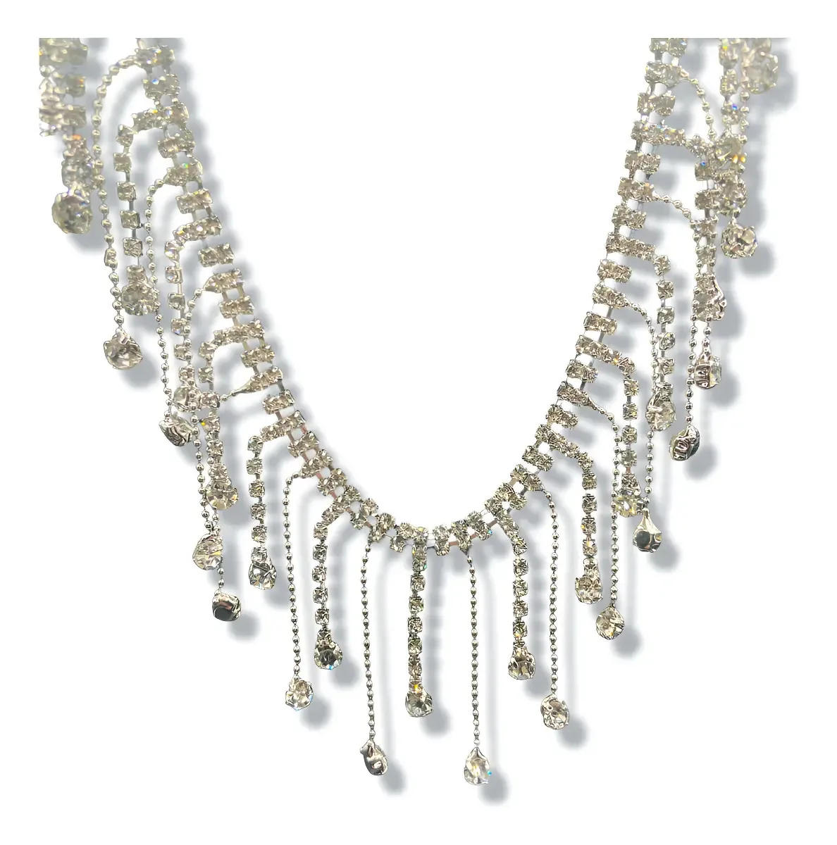 Franja De Strass Pingente Pedraria