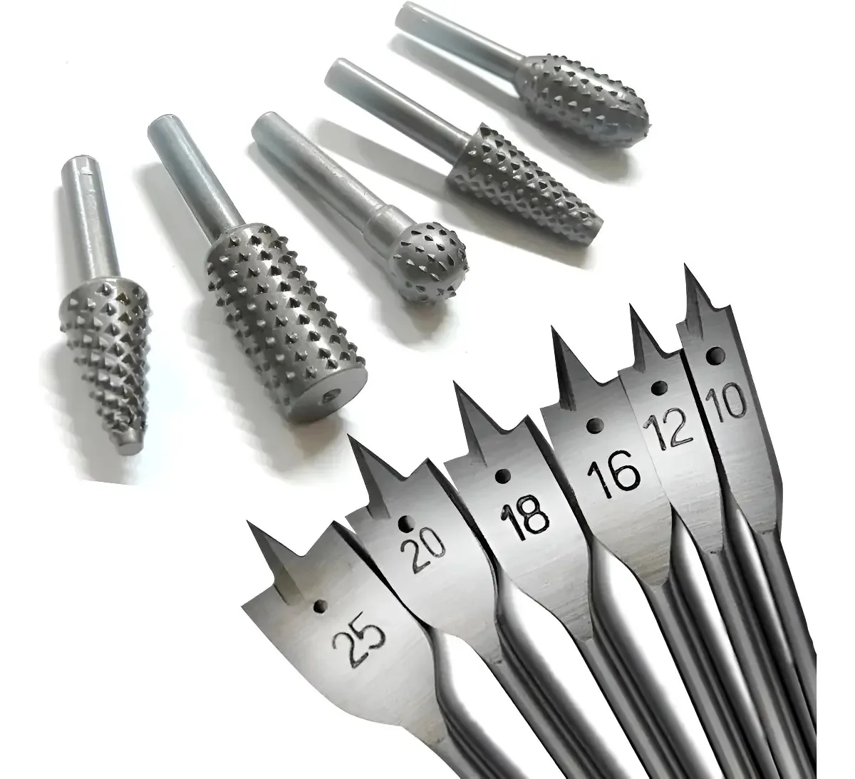 Kit Brocas Chata E Limas Rotativas Para Furadeira 11 Peças Snel Ferramentas