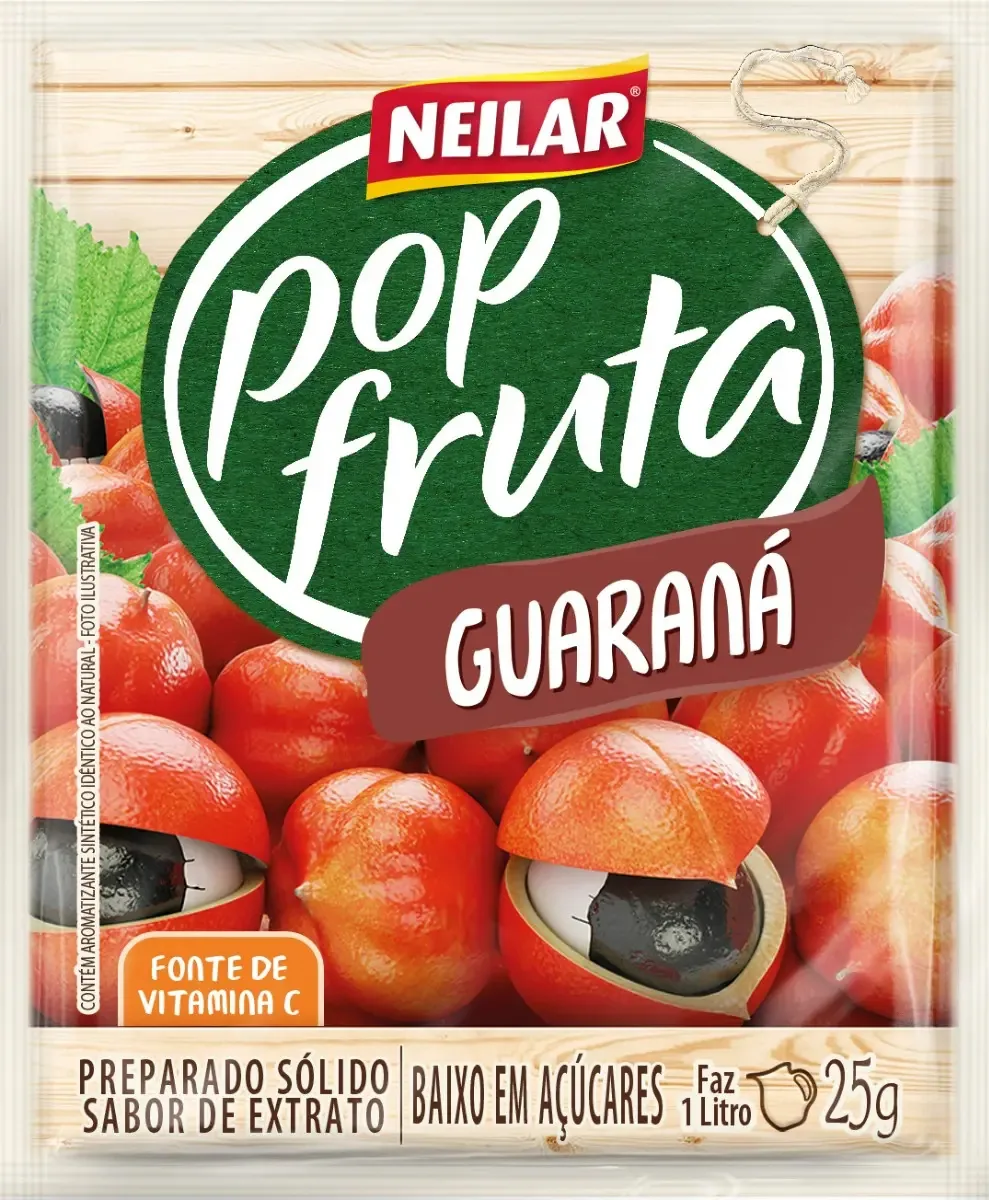 Suco Em Po Guarana Pop Fruta Neilar 25g