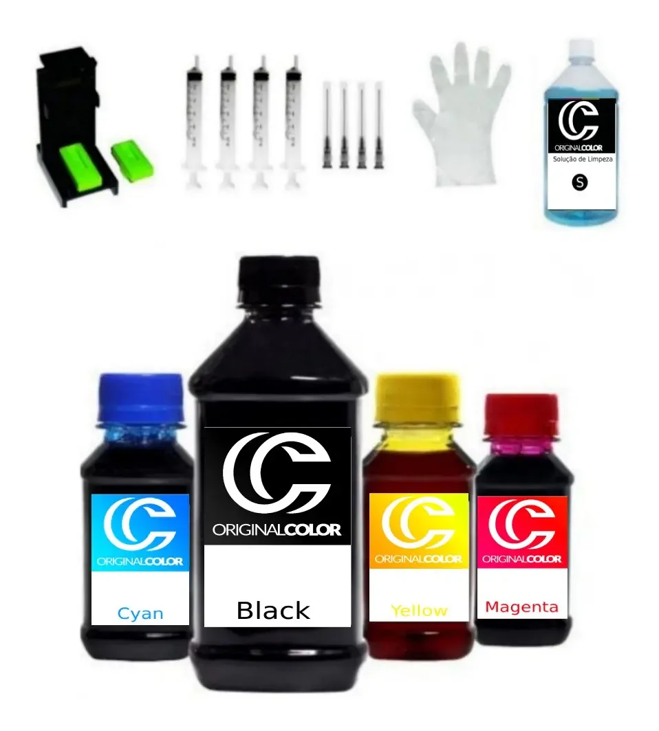 1350ml Kit Tinta Recarga Para Cartuchos Da Canon Mg 3210