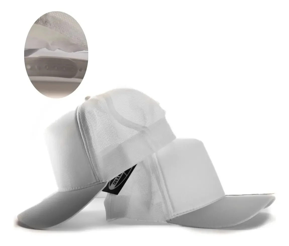 Kit 5 Bonés Trucker Preto/ Atacado Cor Branco Tamanho Un