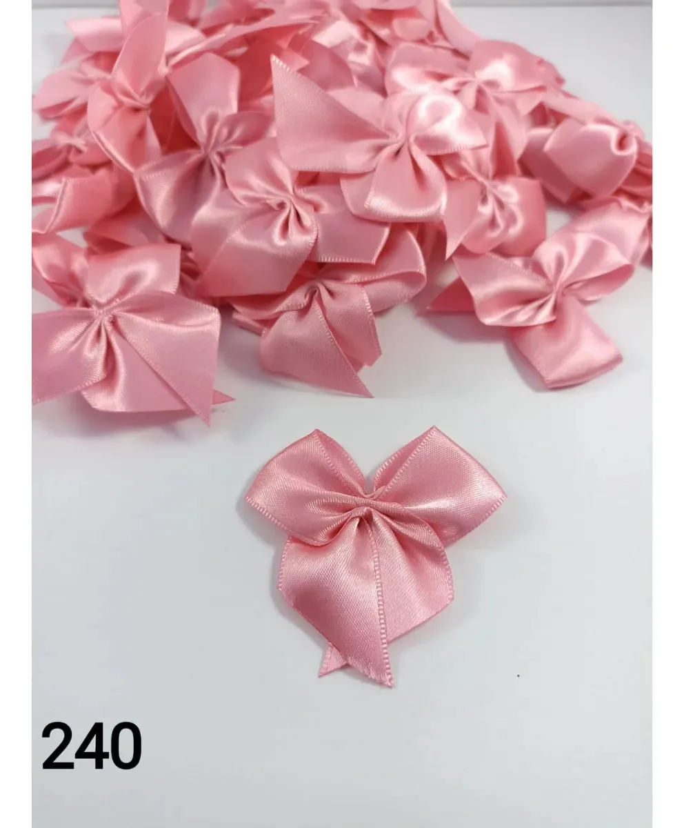 Laço De Cetim N 5 22 Mm Com 50 Unidades Fita Progresso Cor 240 - Rosa Escuro