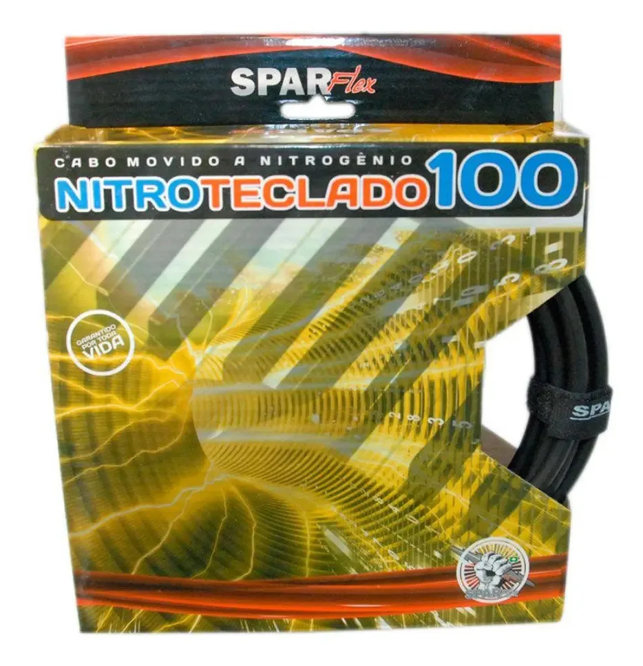 Cabo Teclado Sparflex Nitro 100 5 Metros Preto 538194010f