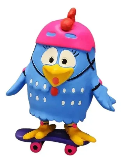 Boneco Mordedor Galinha Pintadinha Skate