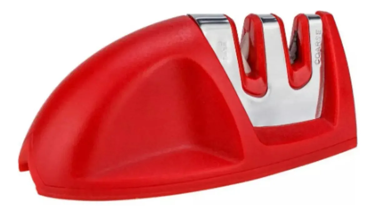 Afiador De Faca Inox Top Casa Vermelho