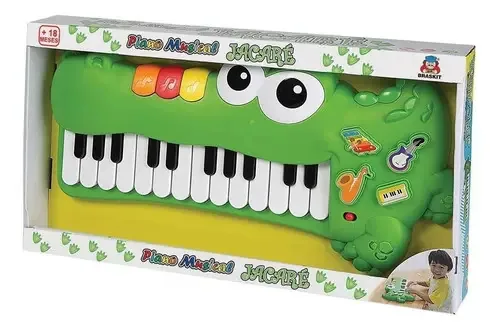 Piano Musical Jacare Braskit
