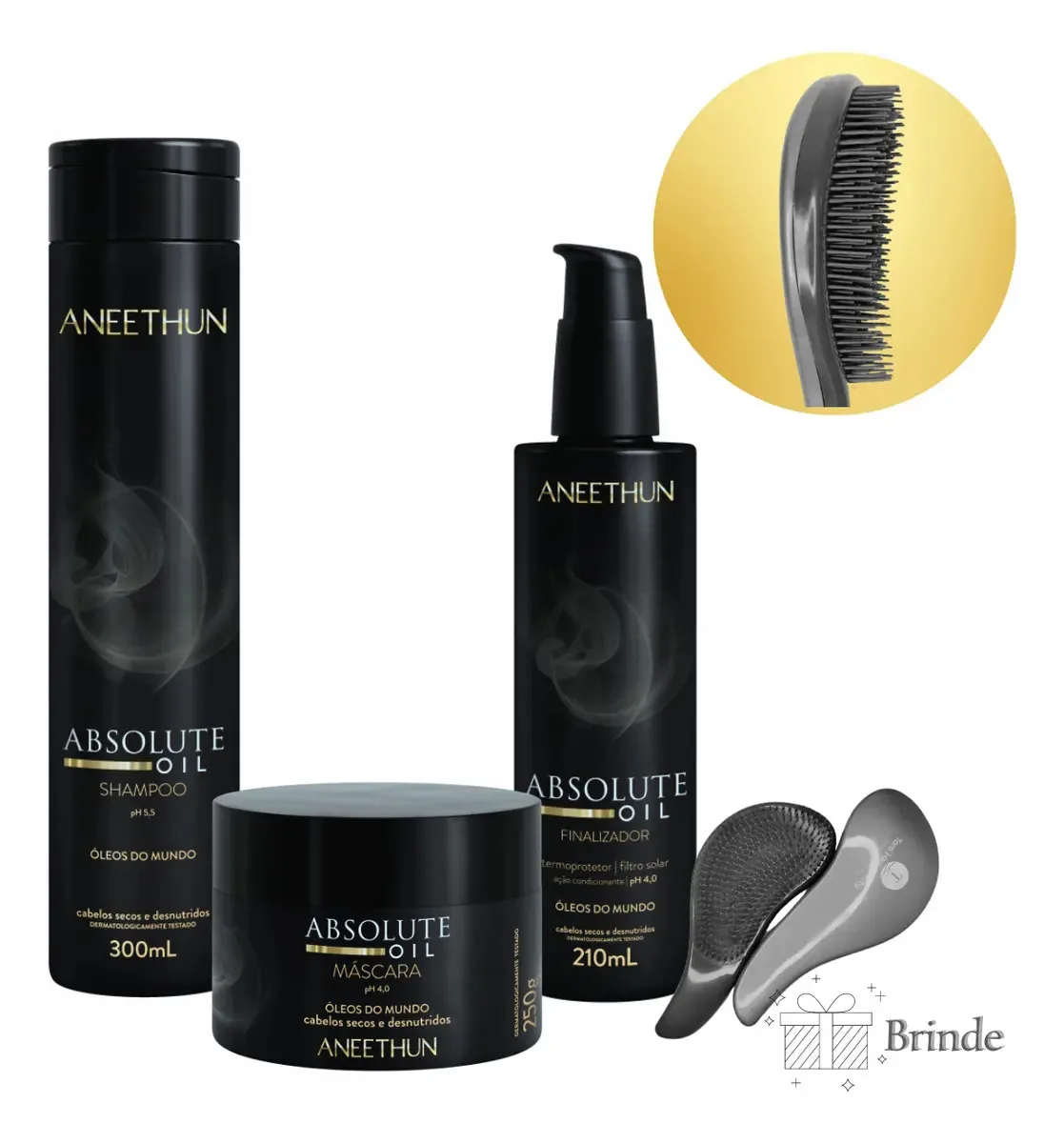 Kit Absolute Oil Com 3 Produtos Aneethun-lançamento