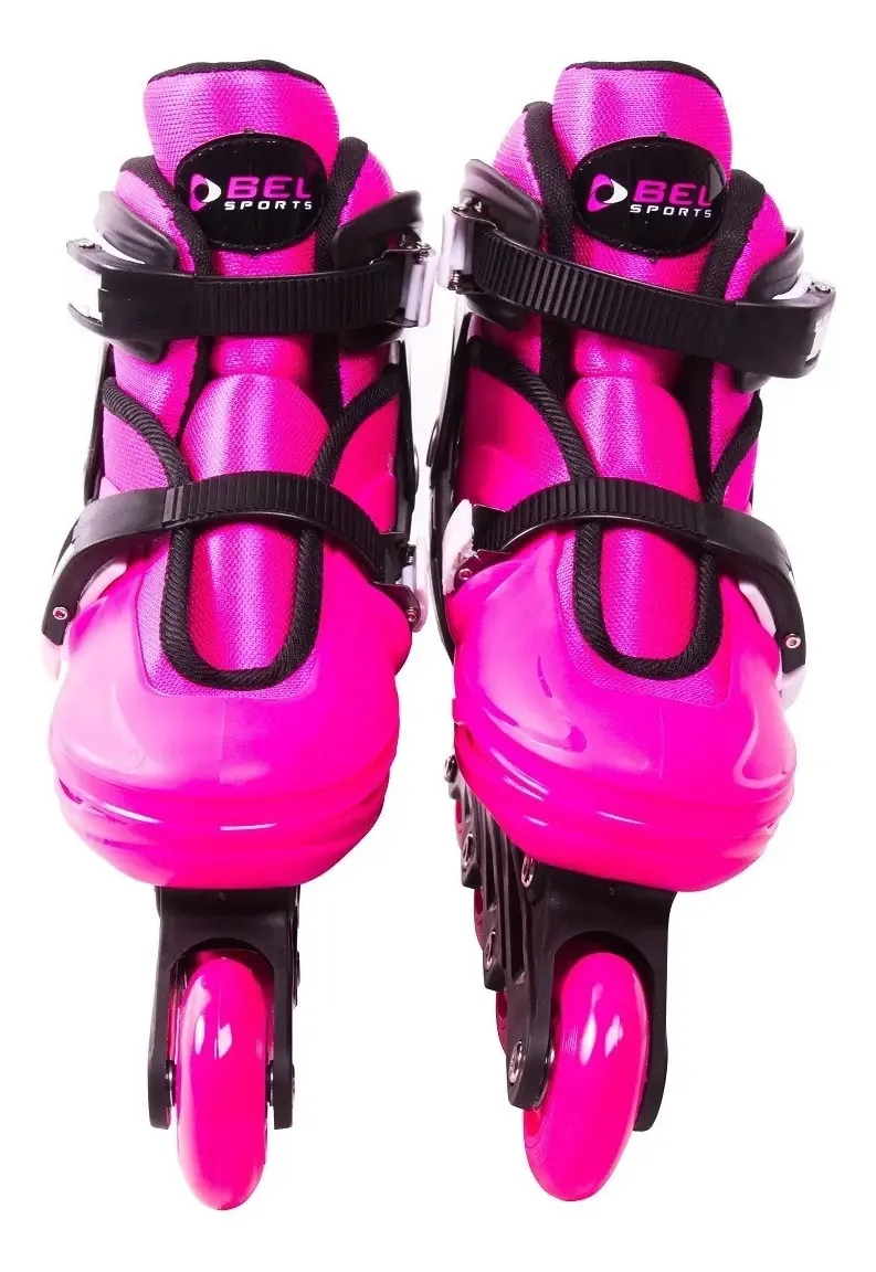 Patins Roller In-line Radical Ajustável Rosa (p 28-31)