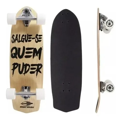 Swingboard Mormaii Skate Longboard Simulador de Surf Alumínio Poliuretano 7 Lâminas