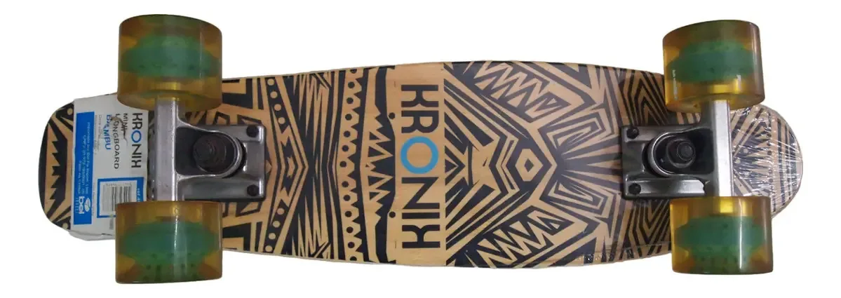 Skate Adulto Mini Long Deck Em Bambu - Karonik