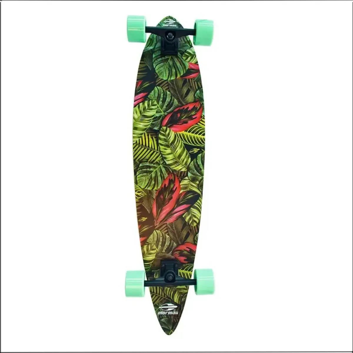 Skate Longboard Abec-7 Folhas Verde Mormaii (