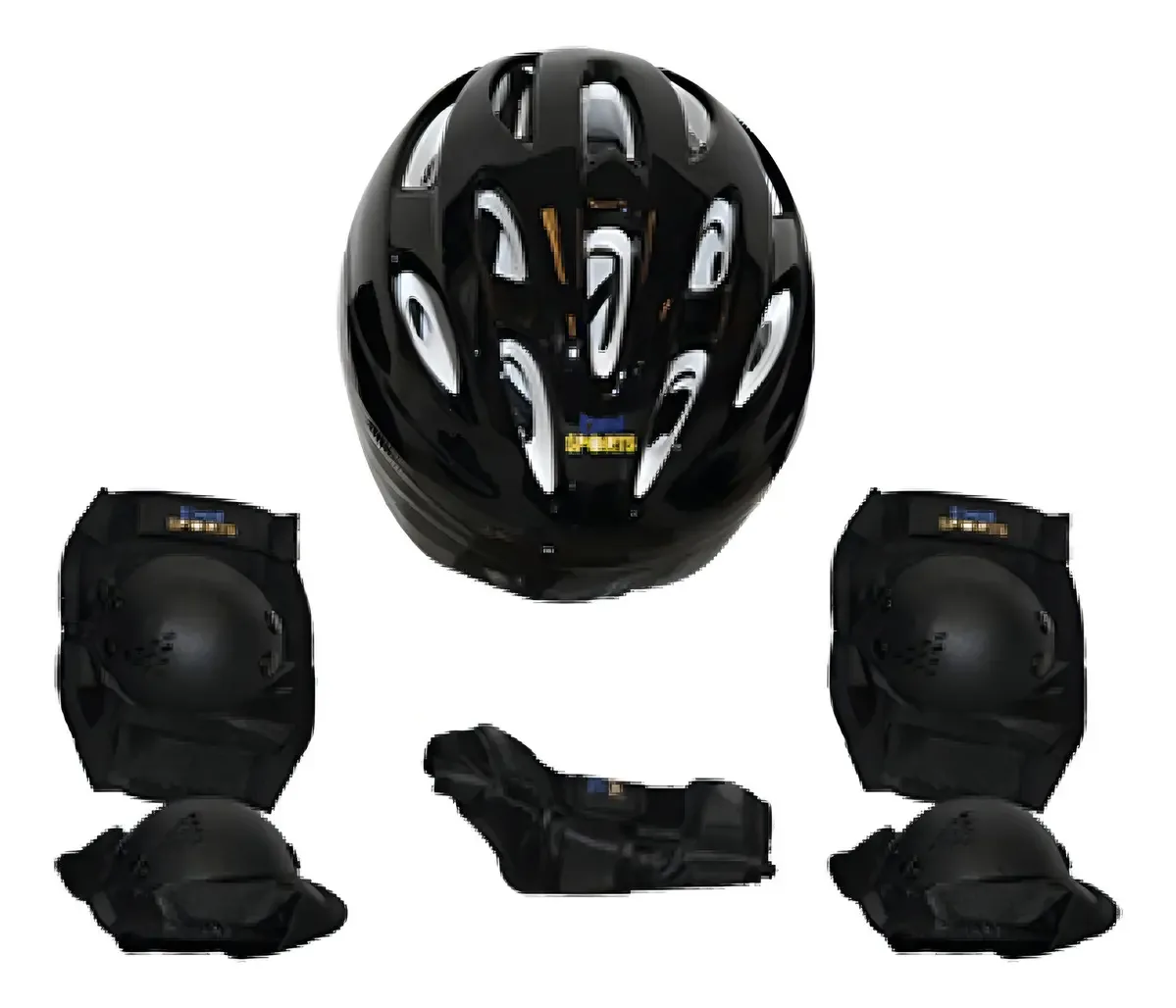 Kit De Proteção Radical Com Capacete Tam. G Preto - Bel Spor