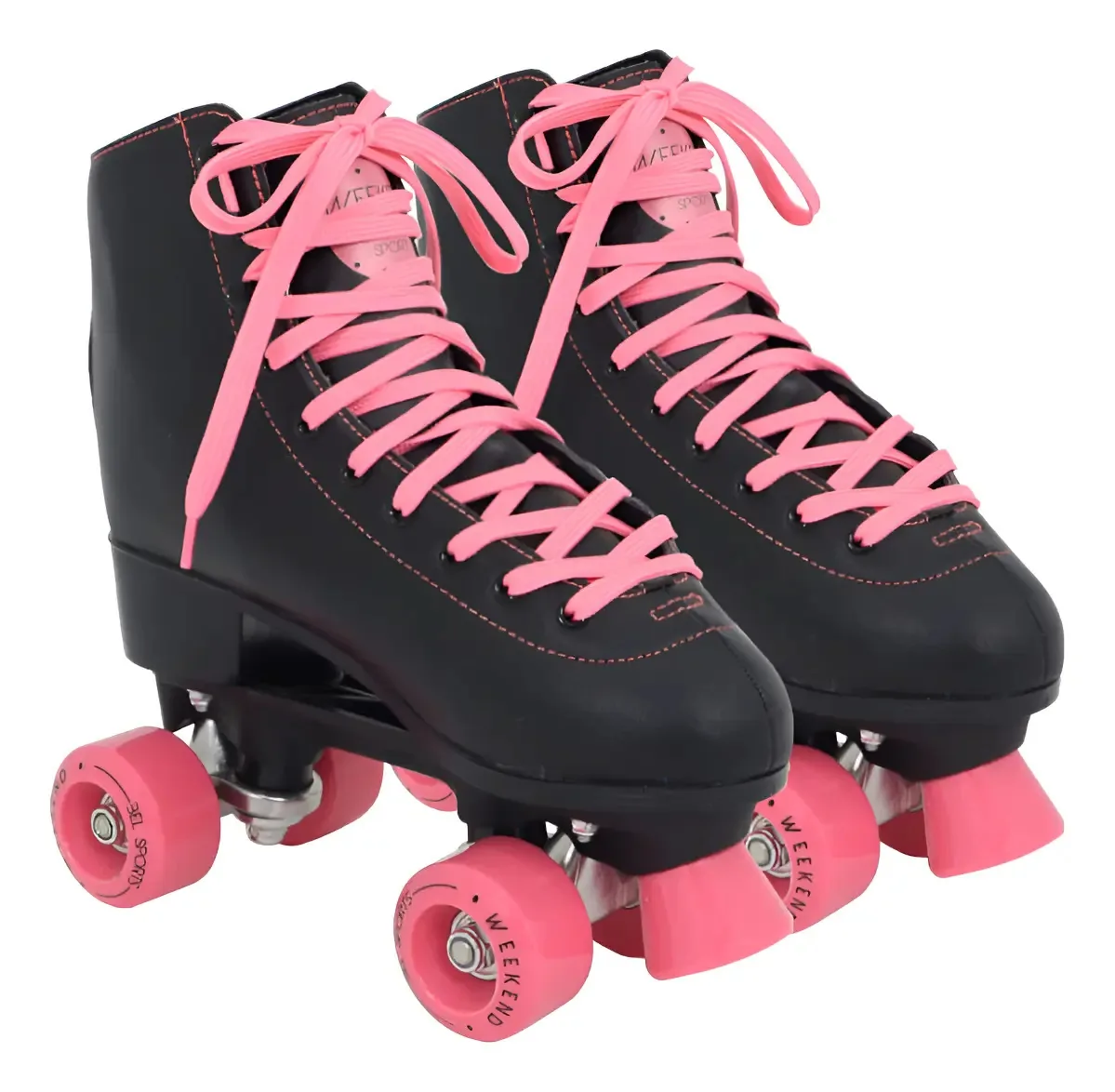 Patins Quad Weekend Preto Bel Cor Preto/rosa Tamanho Dos Patins 36
