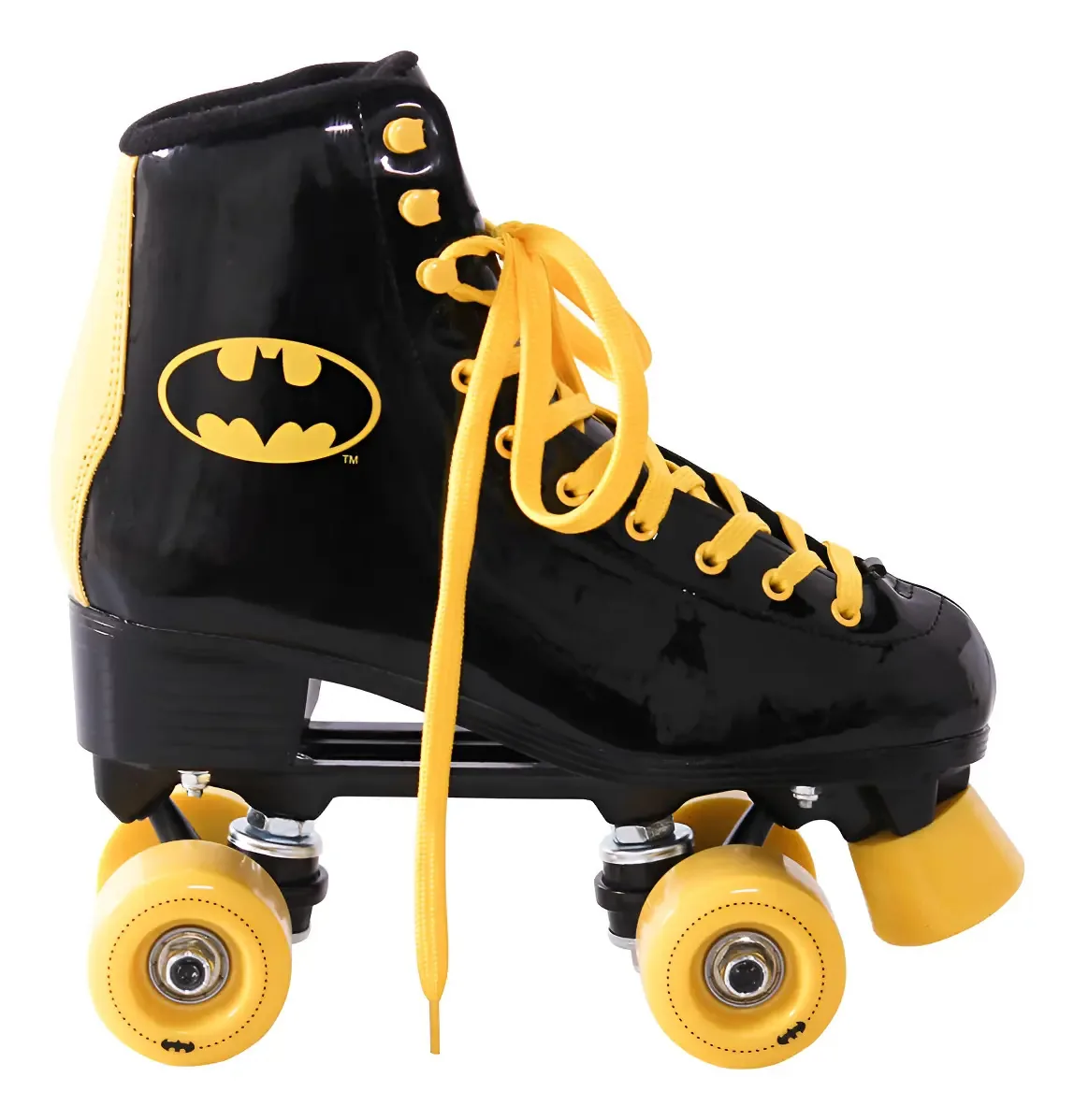 Patins Quad Vinil Batman Warner Bel Cor Preto Tamanho Dos Patins 37