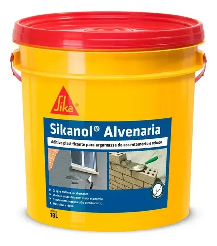 Aditivo Plas 18l Argam Chap Sikanol Sika Bd0001bd