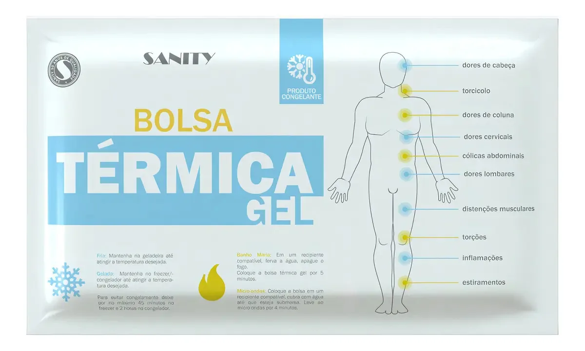 Bolsa Térmica Gel Frio Calor Sanity 26cm x 15.2cm