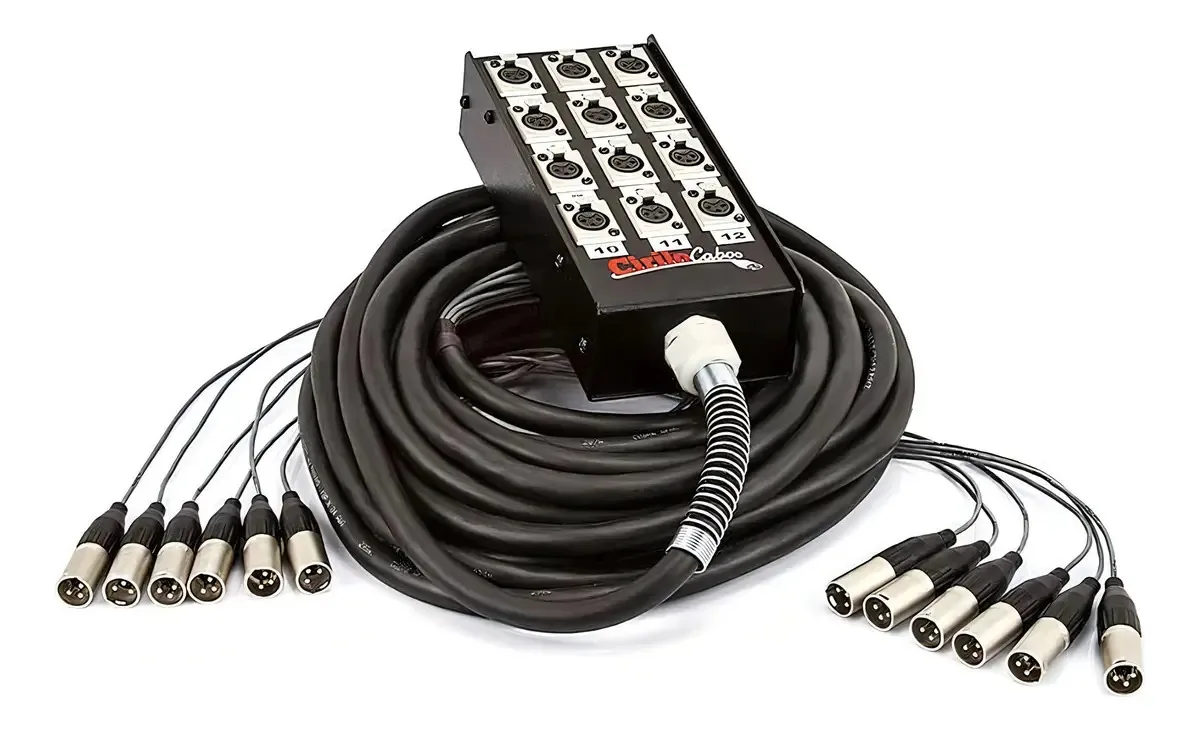 Medusa 8 Vias Montada Conectores Amphenol - 50 Mt