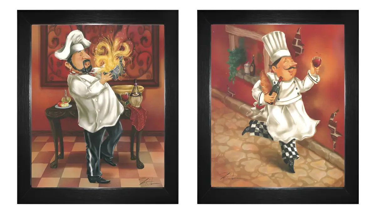 Quadros Para Cozinha Com Moldura Preta E Vidro