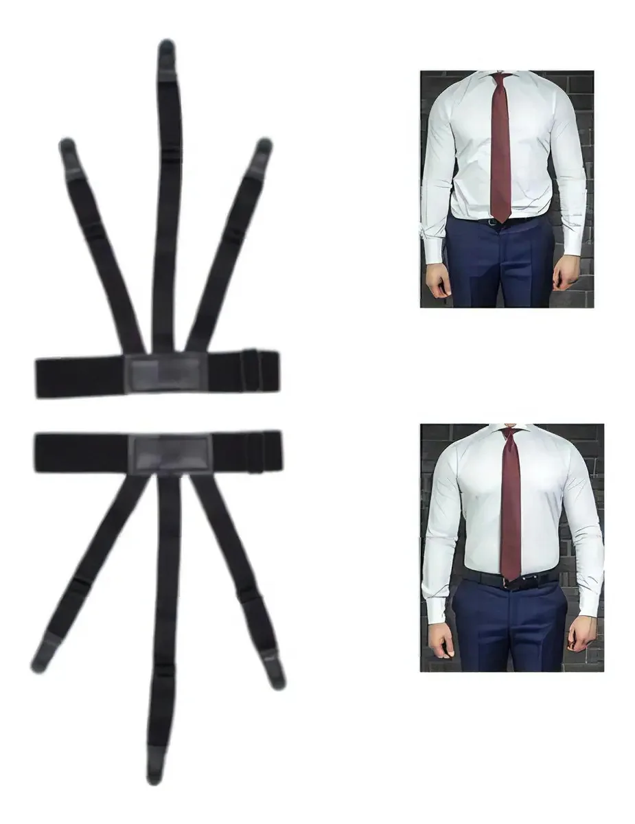 Par Suspensório Cinta Liga Almah Fashion Presilhas Silicone Preto