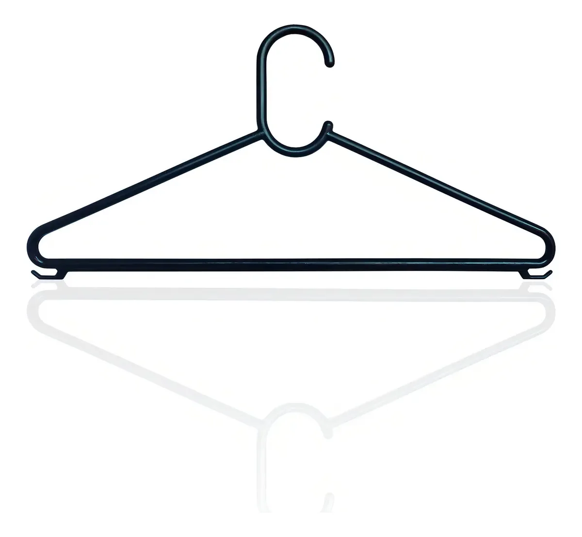 Kit Com 44 Cabides Preto - Pendurador De Roupas - Adulto
