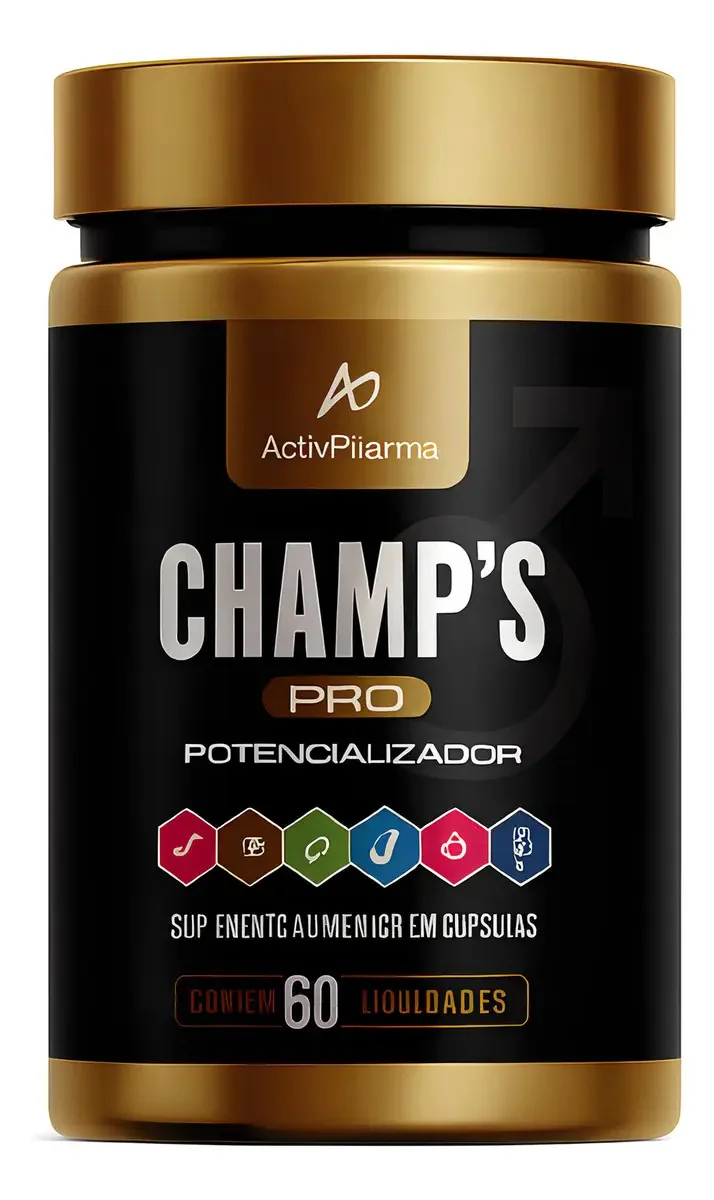 ActivPharma Champ's Pro Suplemento Sexual Masculino Aumenta Testosterona
