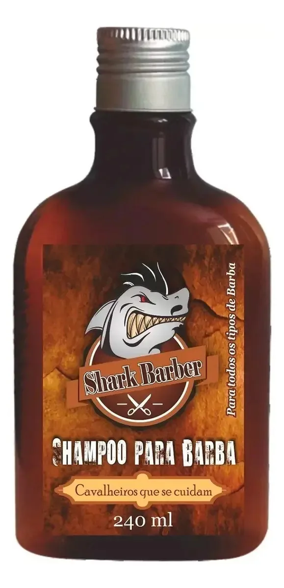 Shampoo De Barba E Cabelo 240ml Shark Barber