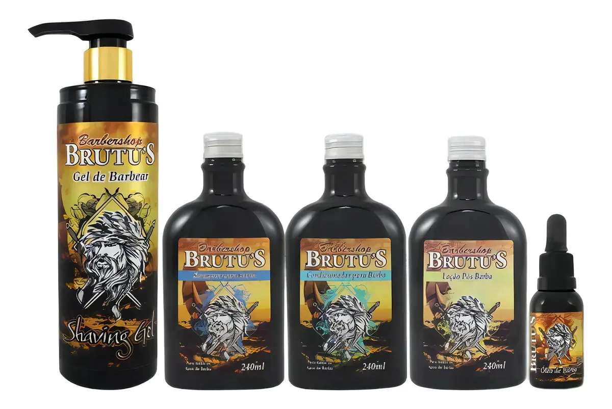 Brutu's - Shaving Gel + Kit De Barbear E Loção Pós-barba
