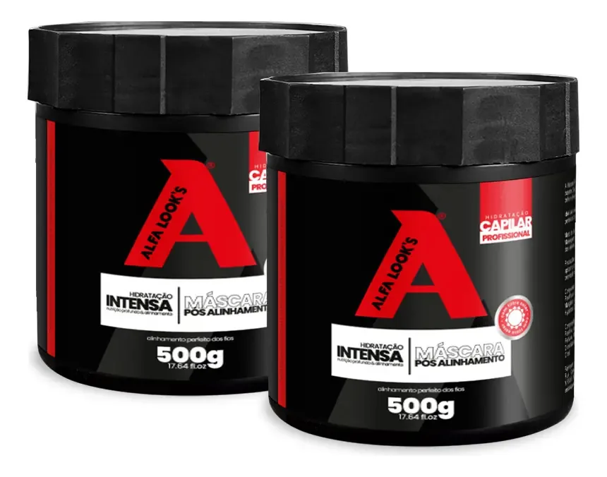 Máscara capilar Alfa Look's Hidratação Intensa pós alinhamento 500g