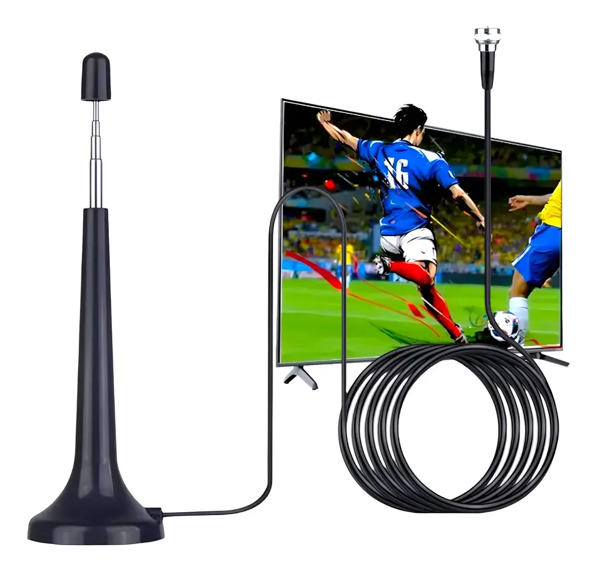 Antena Digital Interna Tv 4k Uhf Hdtv Ai 2031 3m