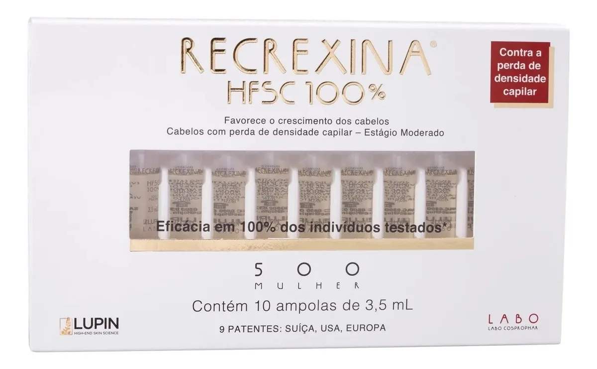 Recrexina Hfsc 100 500 Mulher Lupin 10 Ampolas