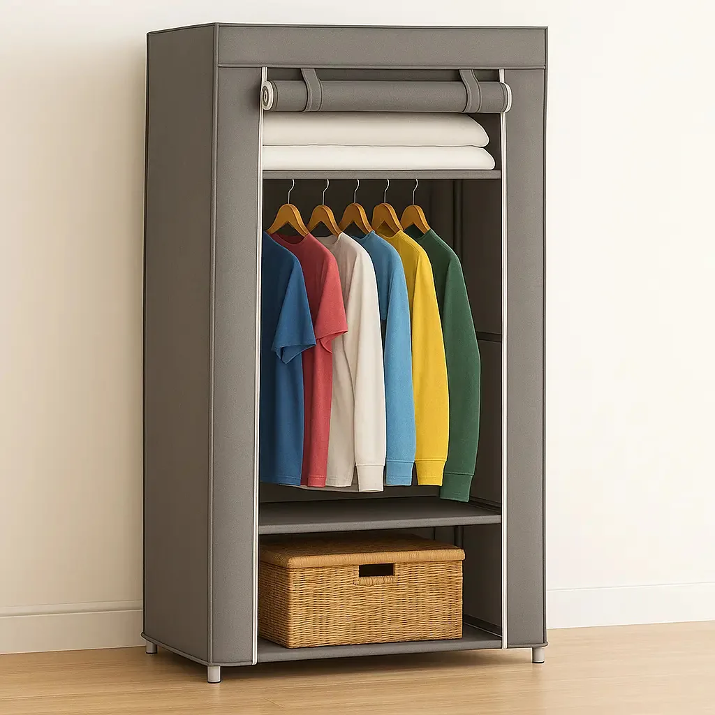 Armário Organizador Dobrável E Portátil Easy Decor Cinza