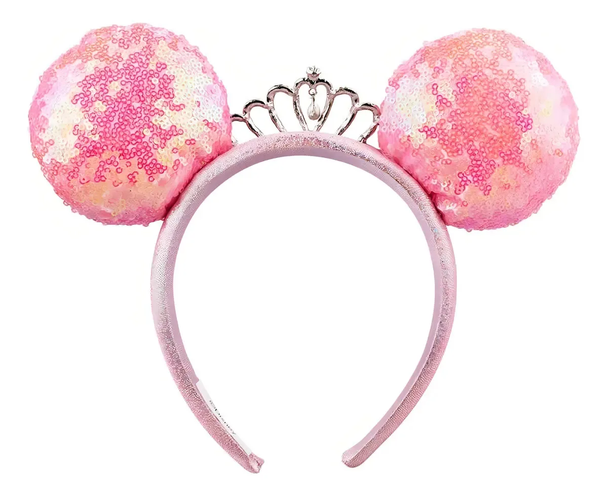 Tiara Disney Minnie Mouse Rosa Coroa Princesa Plástico