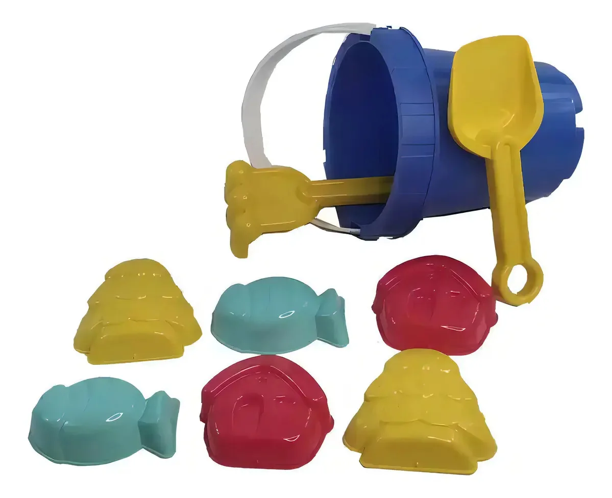 Balde Praia Plasnort 9pc 2l