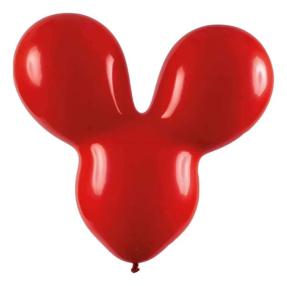 06 Unidades - Balão Vermelho Orelhas Mickey - 16 Polegadas