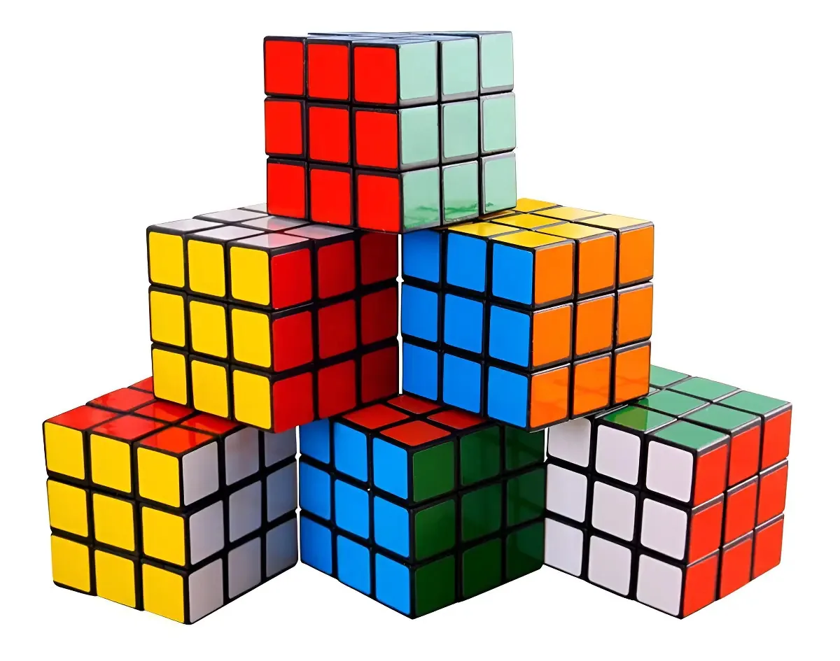 Kit 10 Cubos Mágicos 3x3x3 Shock para Lembrancinhas e Brinquedos Infantis