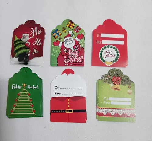 Tag Decorativo Natal Sortidos 32 Unidades
