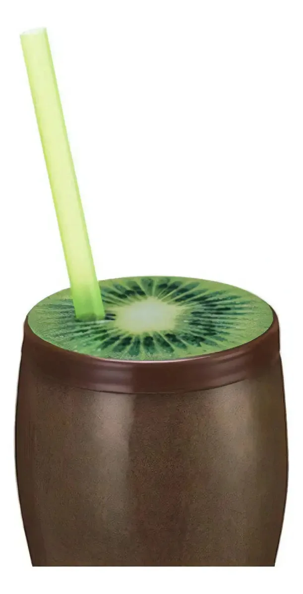 Copo Fruta C/canudo Kiwi 0289 Injetemp