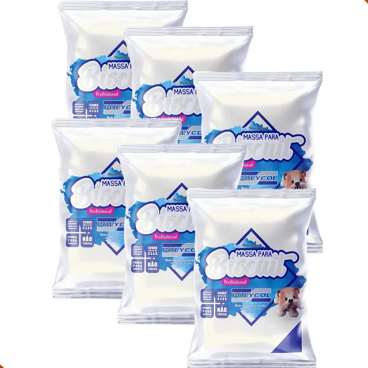 Massa De Biscuit Polycol Massa De Biscuit Polycol X Unidade Do 6000g - Super Branca