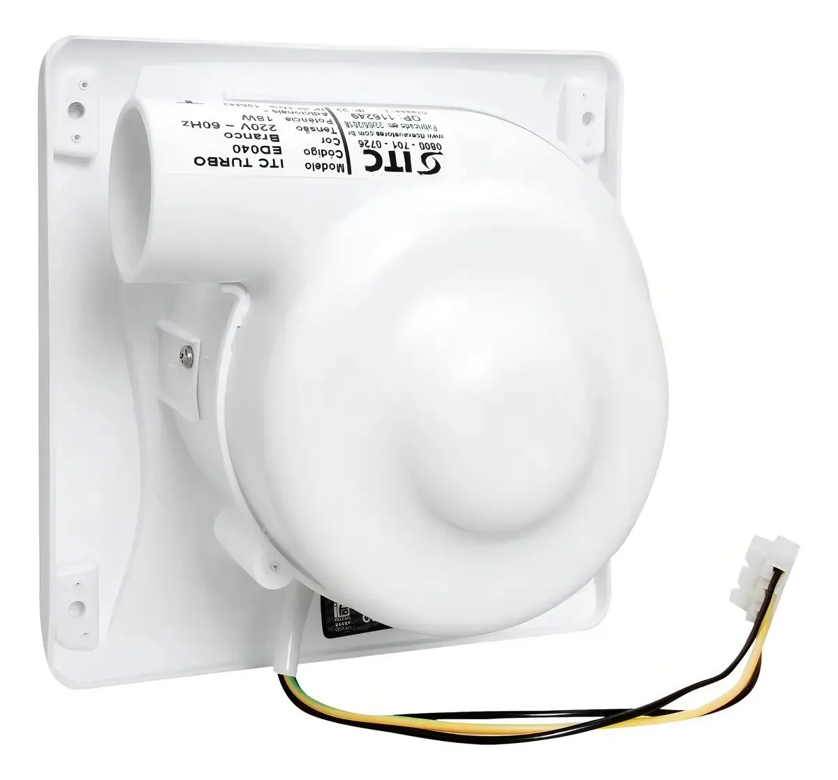 Exaustor Para Banheiros E Ambientes Itc Turbo 40mm